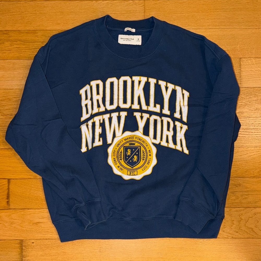 Abercrombie & Fitch Navy Crewneck Sweater